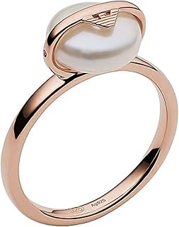 emporio armani 女士鸡尾酒戒指 纯银 玫瑰金 eg3536221